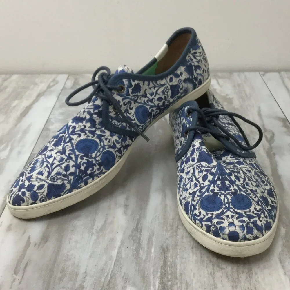 Soludos Blue Paisley Sneakers 8